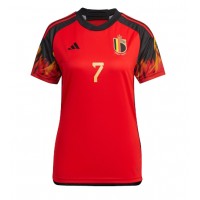 Billiga Belgien Kevin De Bruyne #7 Hemma fotbollskläder Dam VM 2022 Kortärmad